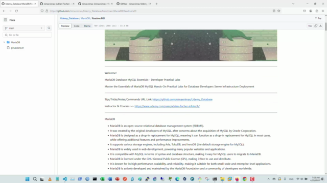 MariaDB Database MySQL Essentials - Developer Practical Labs - Screenshot_01