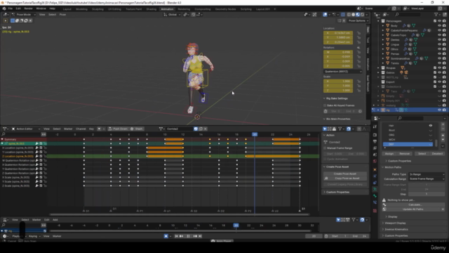 Animação para Jogos + Export para Unreal 5 - Blender 4.0 – Screenshot 4