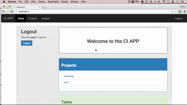 PHP MVC Framework CodeIgniter Tutorial for Beginners Project – Screenshot 4
