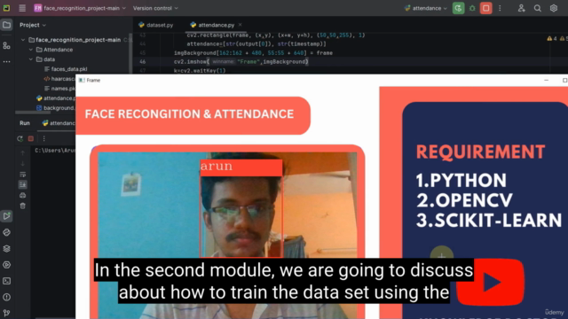 Face Recognition Attendance Project : From Zero To Complete – Screenshot 3