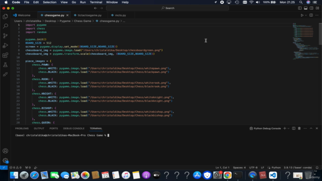 Building Chess & Tic Tac Toe Game with Pygame – Screenshot 1