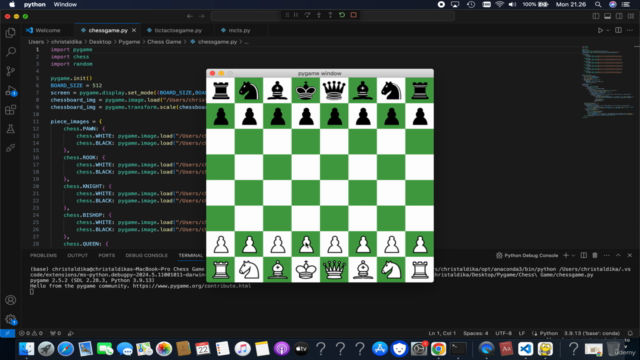 Building Chess & Tic Tac Toe Game with Pygame – Screenshot 2