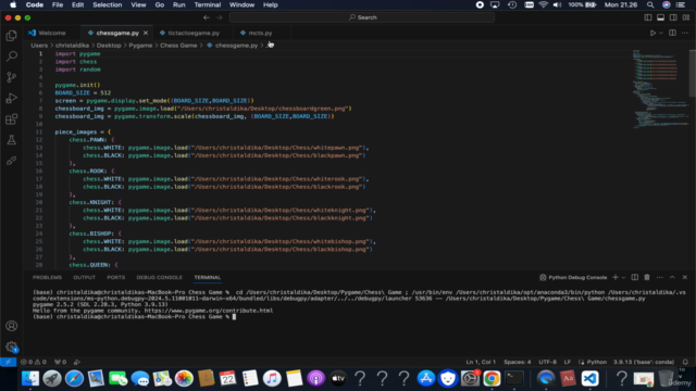 Building Chess & Tic Tac Toe Game with Pygame – Screenshot 3