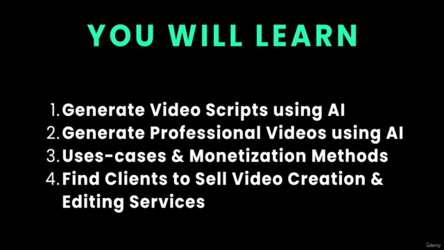 AI Video Creation Course 2024: Generate Videos using AI – Screenshot 2