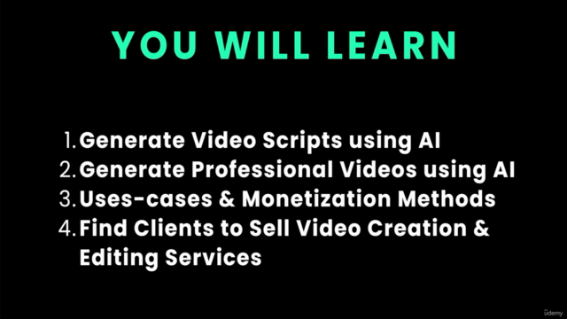 AI Video Creation Course 2024: Generate Videos using AI – Screenshot 3