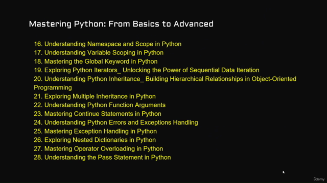 Mastering Python: From Basics to Advanced – Screenshot 3