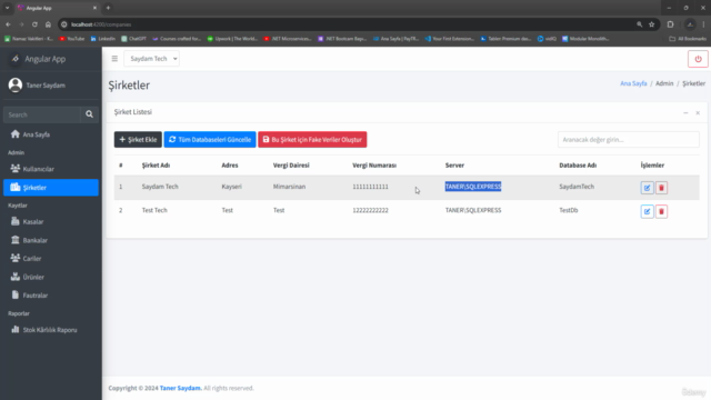 .NET 8 ve Angular 17 ile e-Muhasebe Uygulaması – Screenshot 1
