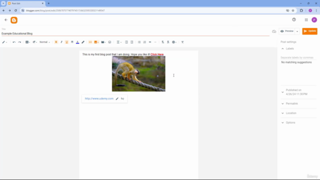 Learning Blogger from Scratch – Screenshot 1