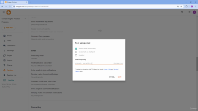 Learning Blogger from Scratch – Screenshot 3