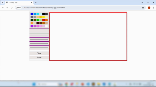 Build An Interactive Drawing App with HTML | CSS| JavaScript – Screenshot 2