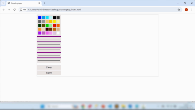 Build An Interactive Drawing App with HTML | CSS| JavaScript – Screenshot 3
