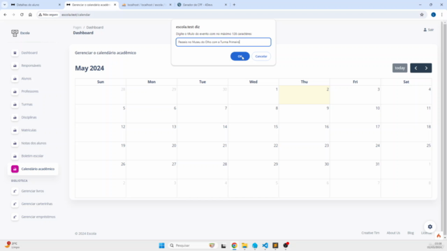Sistema Escolar com Codeigniter 4 – Screenshot 4