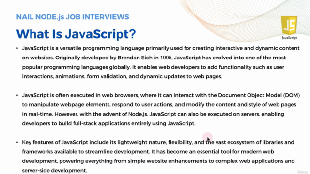 Nail Node.js & JavaScript Job Interviews – Screenshot 2