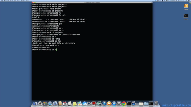 Learning the UNIX Command Line on OS X – Screenshot 3