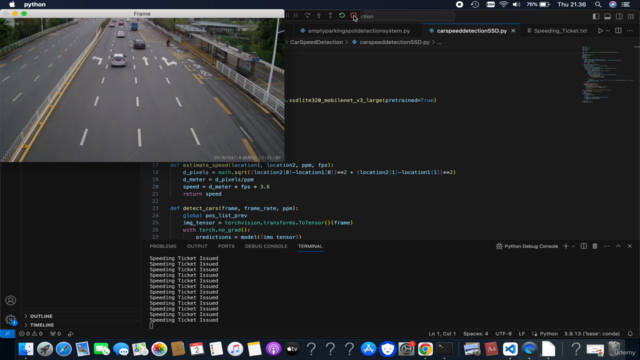 Detecting Car Speed & Empty Parking Spot with Pytorch & CNN – Screenshot 2