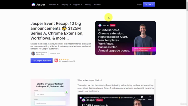 AI Marketing: Generating Irresistible content using JasperAI – Screenshot 2