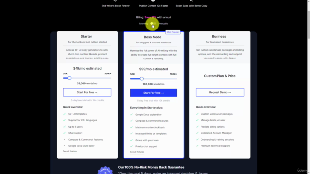 AI Marketing: Generating Irresistible content using JasperAI – Screenshot 3