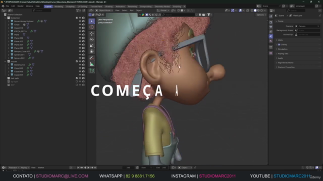 Mascote 3D com blender para Iniciantes – Screenshot 4