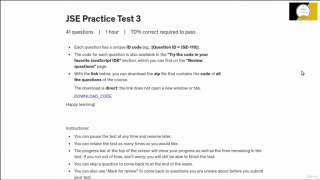 JSE-40-01 - JavaScript Certification Practice Tests - 2025 – Screenshot 4