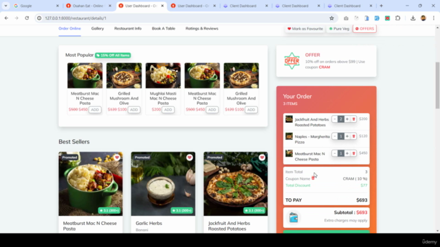 Laravel 11 Build Multi Restaurant Food Order Application A-Z – Screenshot 2