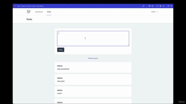 Laravel 11 with Inertia.js and React | A Practical Guide – Screenshot 2