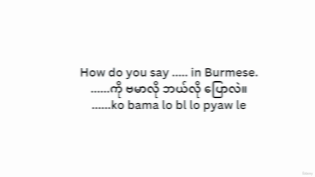 Complete Burmese Course: Learn Burmese for Beginners – Screenshot 4
