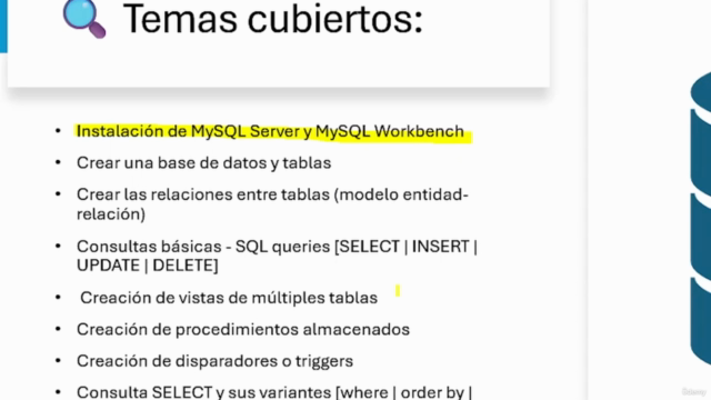 Curso Práctico de Creación de Bases de Datos con MySQL – Screenshot 1