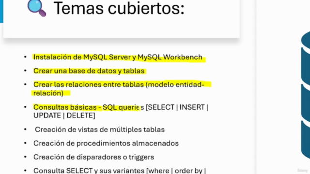 Curso Práctico de Creación de Bases de Datos con MySQL – Screenshot 2