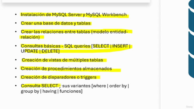 Curso Práctico de Creación de Bases de Datos con MySQL – Screenshot 3