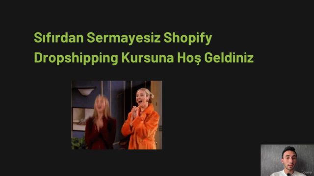 Sıfırdan Organik Shopify Dropshipping E-ticaret Eğitimi 2024 – Screenshot 1