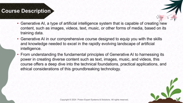 Generative AI: From Concept to Creation (May 2024) – Screenshot 2