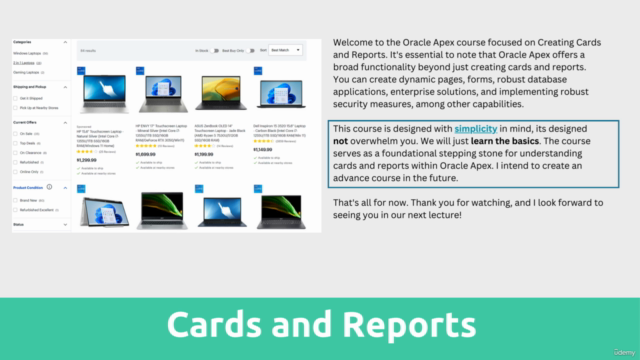 Introduction to Oracle Apex Cards and  Reports(2024) – Screenshot 4
