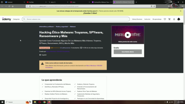 Hacking Ético Malware: Troyanos, SPYware, Ransomware y Más – Screenshot 1