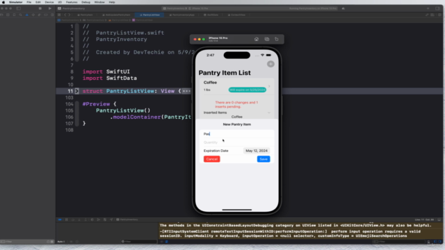 Advanced Data Management in SwiftData & SwiftUI – Screenshot 3