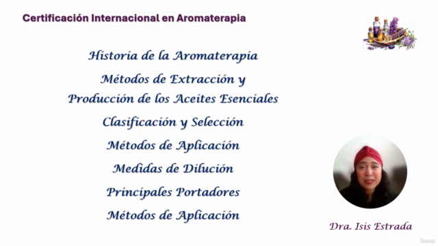 Certificación Internacional en Aromaterapia – Screenshot 2