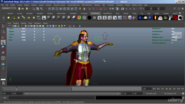 Creating a Game Character in Maya and Unity – Screenshot 4