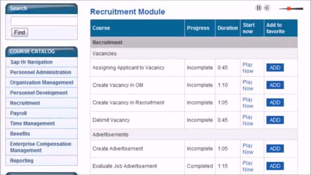 SAP HCM Enduser Course – Screenshot 2
