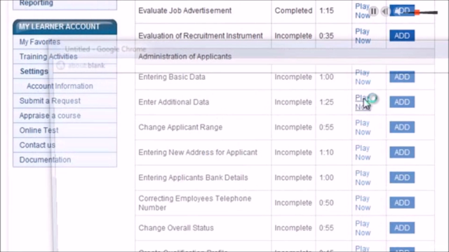 SAP HCM Enduser Course – Screenshot 3