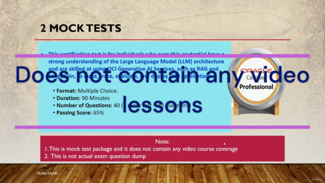 Mock Exams: OCI Generative AI Professional – Screenshot 3