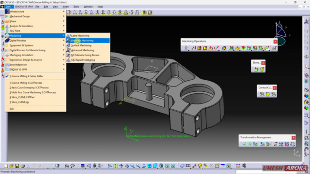 Catia V5 Machining Essential Training – Screenshot 1