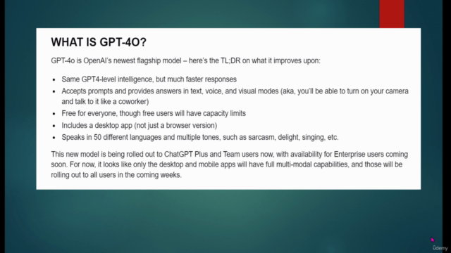 Generative AI  Projects with GPT 4 omni ,Gemini Advance 2024 – Screenshot 4