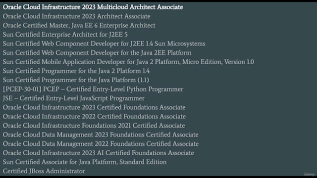 OCI Foundations 2023 Associate Certification – Screenshot 1