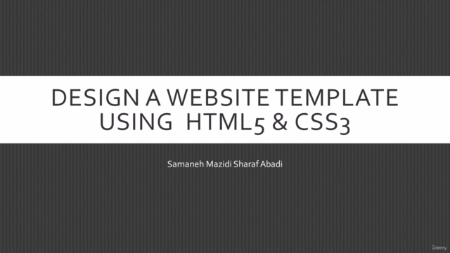 Design a Website Template using HTML5 & CSS3 – Screenshot 1