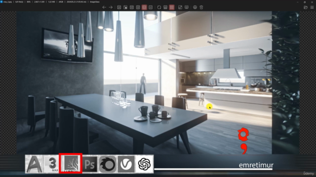 3ds Max'te Mutfak Modelleme & Render | Bölüm 1/2: Modelleme – Screenshot 4