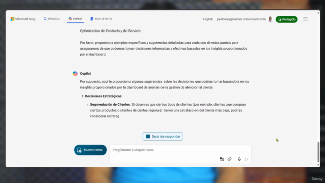 Copilot el uso de IAGen en Business Intelligence – Screenshot 1
