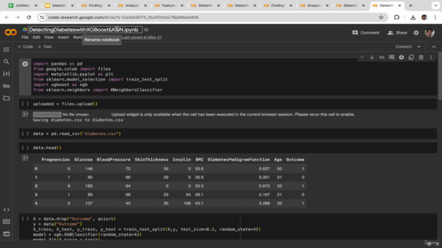 Detecting Heart Disease & Diabetes with Machine Learning – Screenshot 1