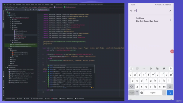 Android App Development : Build a Modern Music Player – Screenshot 2