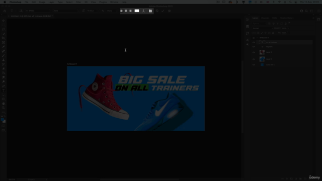 Web Banner Design with Adobe Photoshop and Illustrator – Screenshot 3