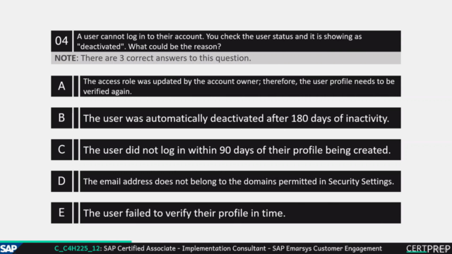 C_C4H225 - SAP Emarsys Customer Engagement | Exam Questions – Screenshot 2