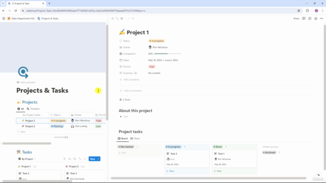 Notion for Project Management - The Ultimate Course – Screenshot 1